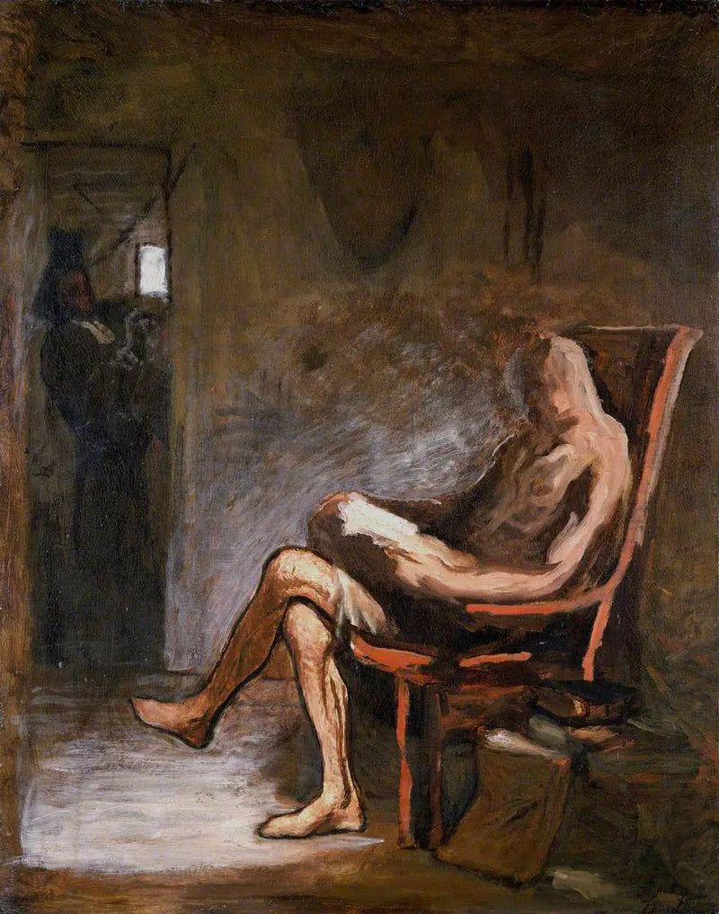 Don Quijote lukemassa - Honoré Daumier