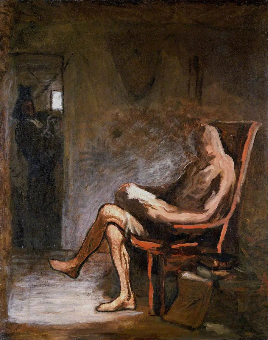 Don Quijote lukemassa - Honoré Daumier