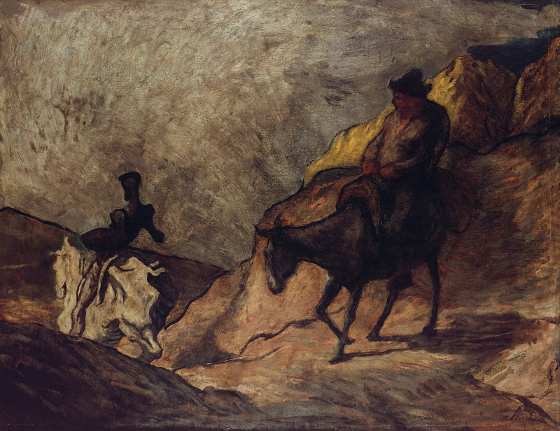 Don Quijote ja Sancho Pansa - Honoré Daumier