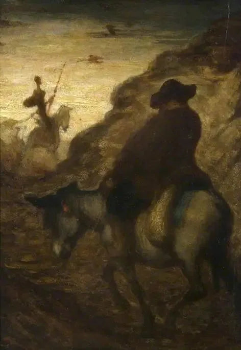 Don Quijote ja Sancho Panza - Honoré Daumier