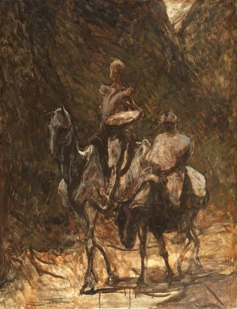 Don Quijote ja Sancho Panza - Honoré Daumier