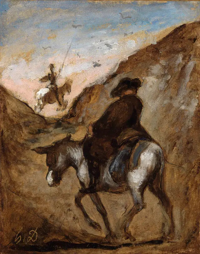 Don Quijote ja Sancho Panza - Honoré Daumier