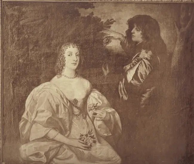 Kaksinkertainen muotokuva Anne Sophia, Carnarvonin kreivitär (-1695) ja hänen veljensä Philip Herbert, viides Pembroke'n kreivi, toinen Montgomeryn kreivi (1621-1669) - Antoine van Dyck
