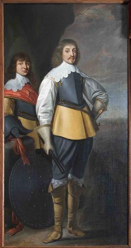 Kaksinkertainen muotokuva Johan Maurits van Nassau-Siegenistä (1604-1679) ja Johan Ernst van Nassau-Siegenistä (1618-1639) - Gerrit van Honthorst