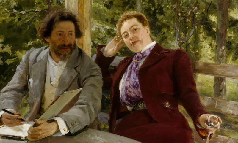 Kaksinkertainen muotokuva Natalja Nordmannista ja Ilya Repinistä - Ilya Repin