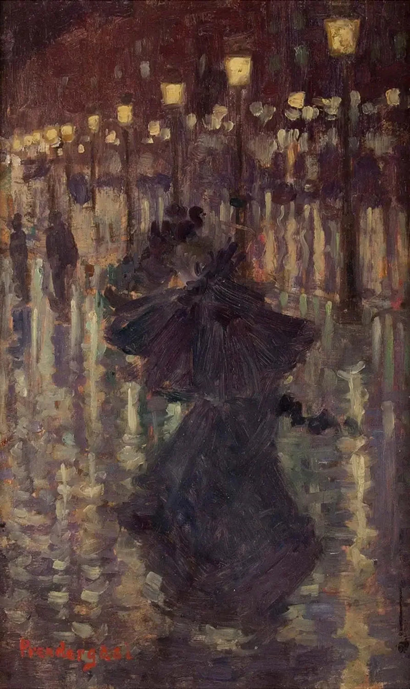Ilta-allas, Pariisi - Maurice Prendergast