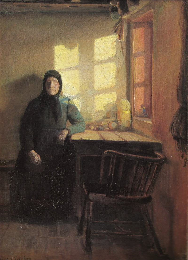 Auringonvalo sokean miehen huoneessa - Anna Ancher