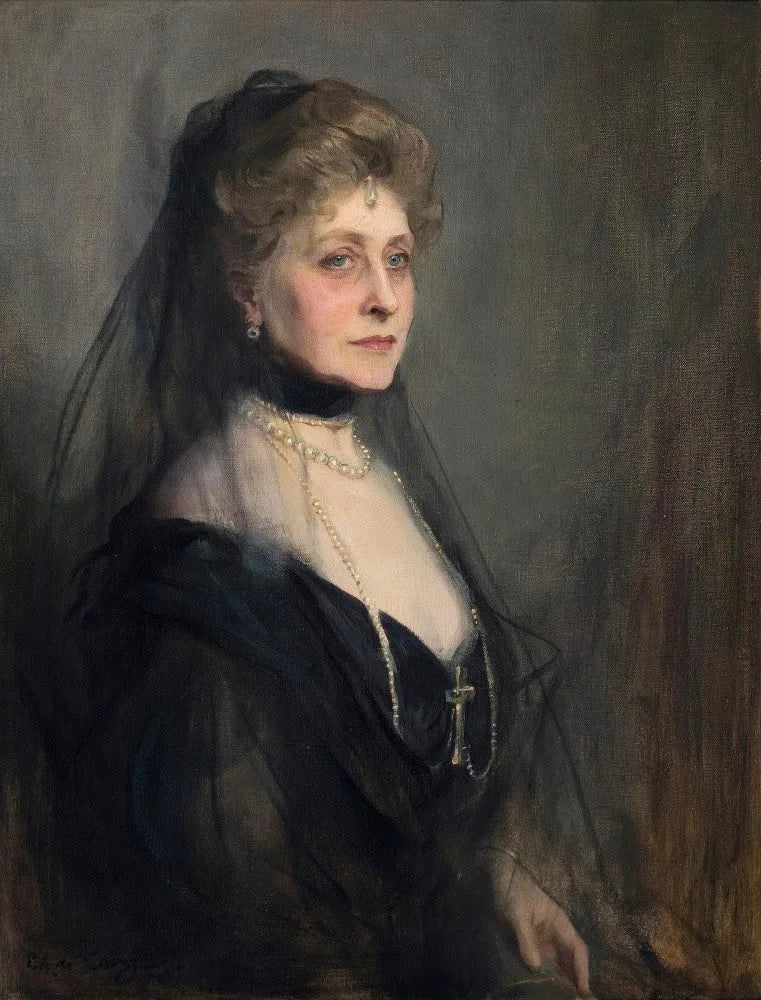 Duchesse d'Argyll, née princesse Louise Caroline Alberta de Grande-Bretagne - Philip de László image 1 reproduction de peinture à l’huile
