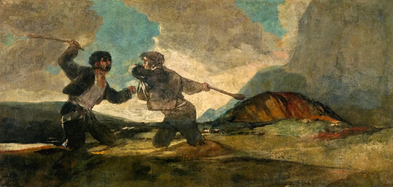 Taistelu nuijalla - Francisco de Goya