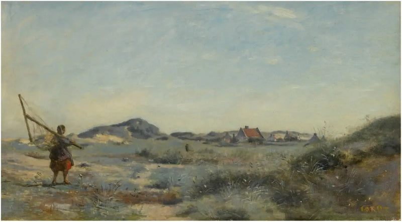 Dunkerque. Katkarapojen kalastaja - Jean-Baptiste Camille Corot