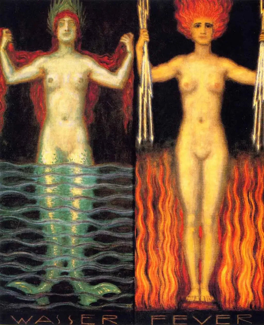 Vesi ja Tuli - Franz Von Stuck