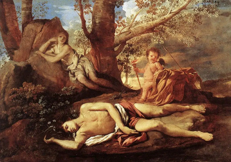 Écho ja Narcissos - Nicolas Poussin