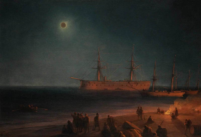 Auringonpimennys Feodosiassa - Ivan Aivazovski