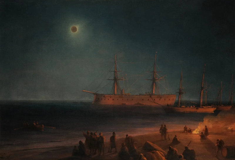 Auringonpimennys Feodosiassa - Ivan Aivazovski