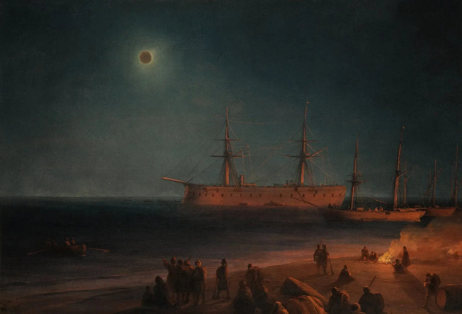 Auringonpimennys Feodosiassa - Ivan Aivazovski