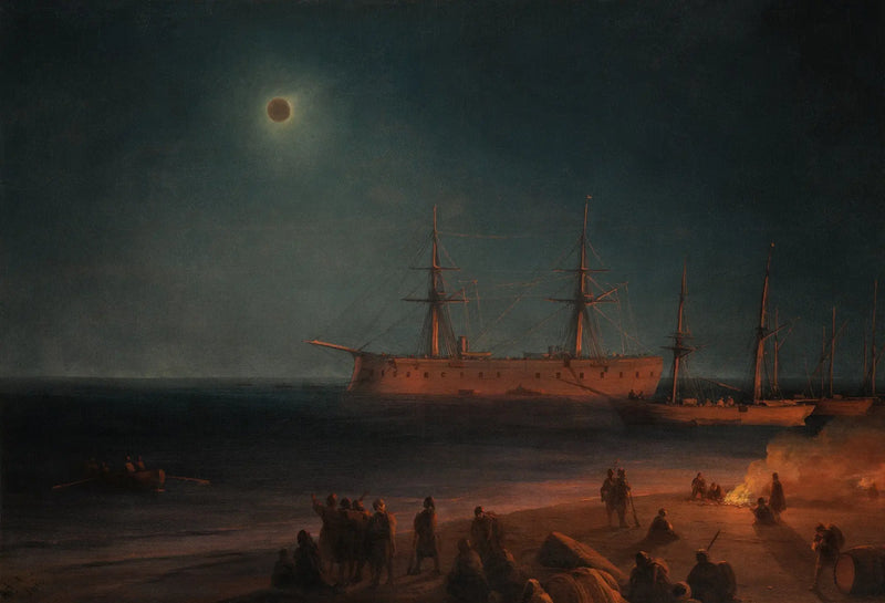 Auringonpimennys Feodosiassa - Ivan Aivazovski