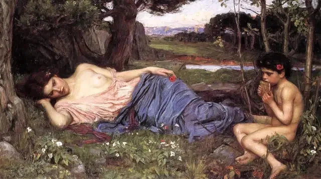 Kuunnella hänen suloisia melodioitaan - John William Waterhouse