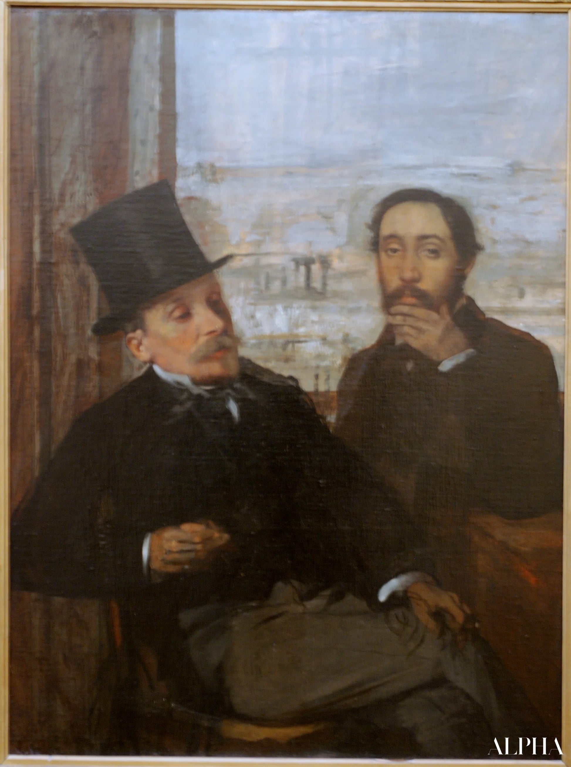 Edgar Degas ja Everiste de Valernes - Edgar Degas - Korkealaatuiset taulujen ja maalauksien reproduktiot