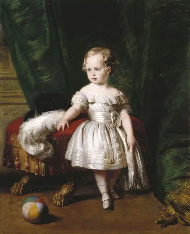 Édouard VII (1840-1910) kun Albert Édouard, Walesin prinssi - Franz Xaver Winterhalter