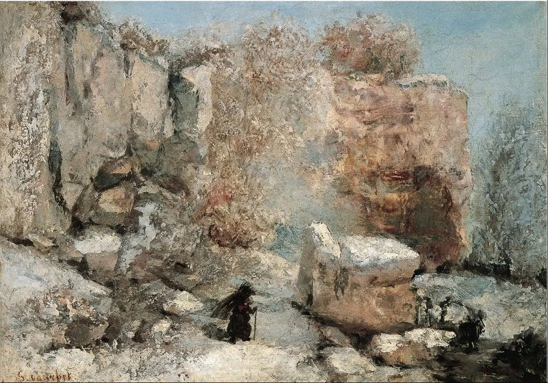 Lumiefekti kaivoksessa - Gustave Courbet
