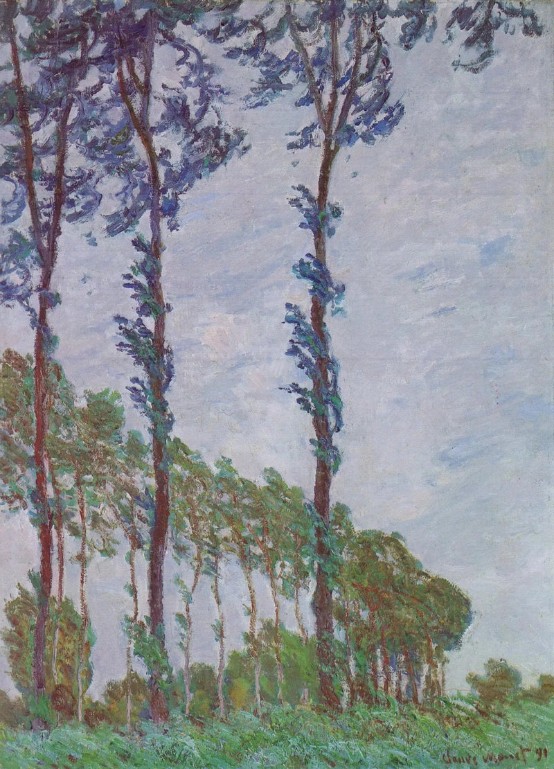 Tuuliefekti, poppelisarja - Claude Monet