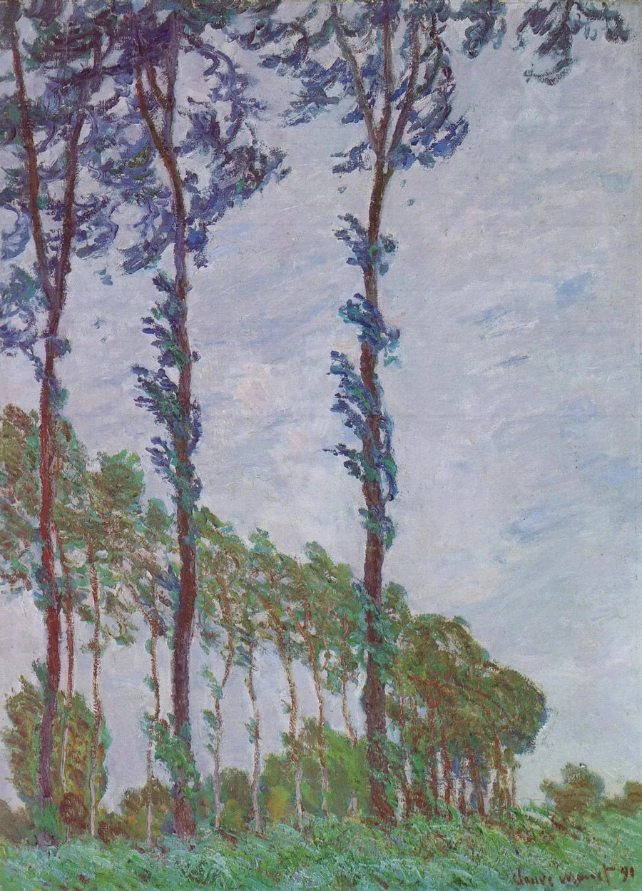 Tuuliefekti, poppelisarja - Claude Monet