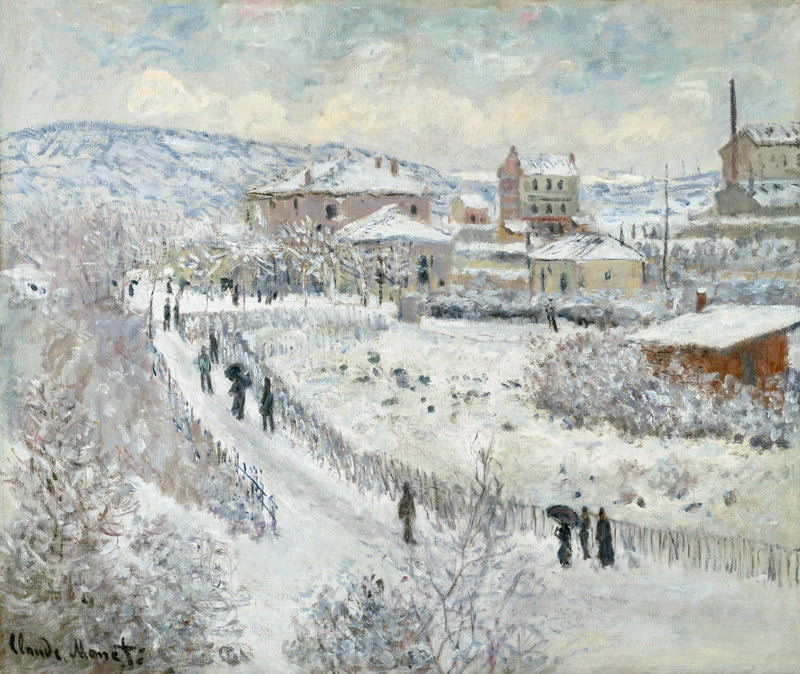 Näkymä Argenteuiliin, lumi W358 - Claude Monet