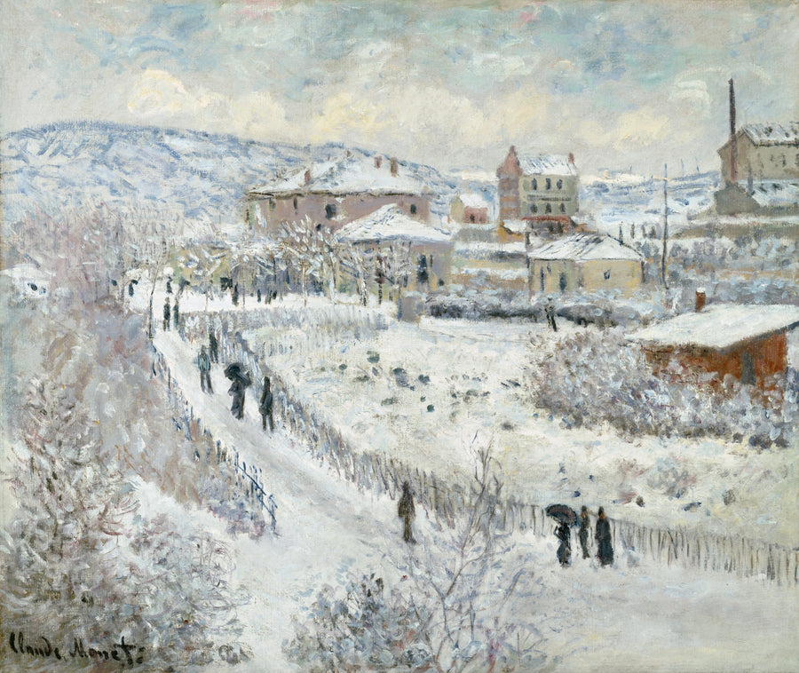Näkymä Argenteuiliin, lumi W358 - Claude Monet