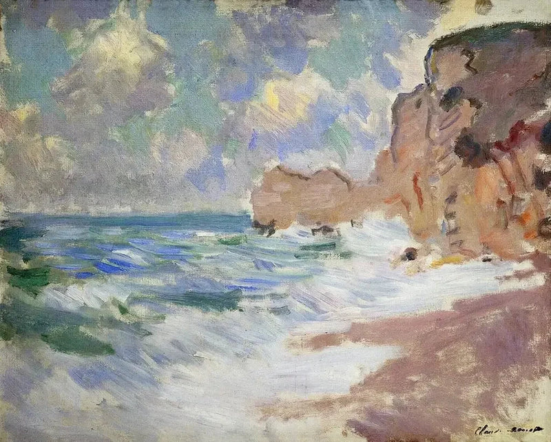 Aaltoefekti Étretat W827a: ssa - Claude Monet