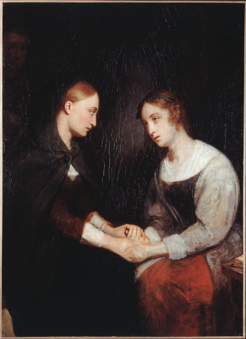 Effie ja Janny Daens Edinburghin vankilassa - Ary Scheffer