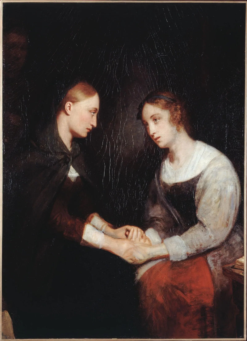Effie ja Janny Daens Edinburghin vankilassa - Ary Scheffer