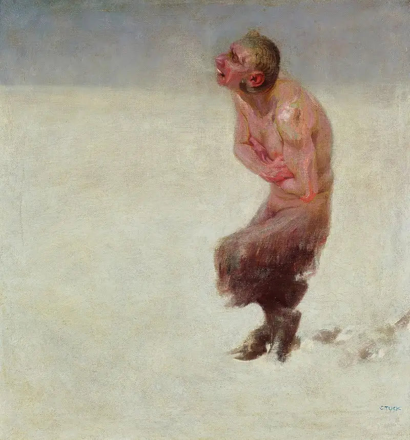 Reproduction du tableau « Égaré - Franz Von Stuck » par Alpha Reproduction en peinture à l’huile
