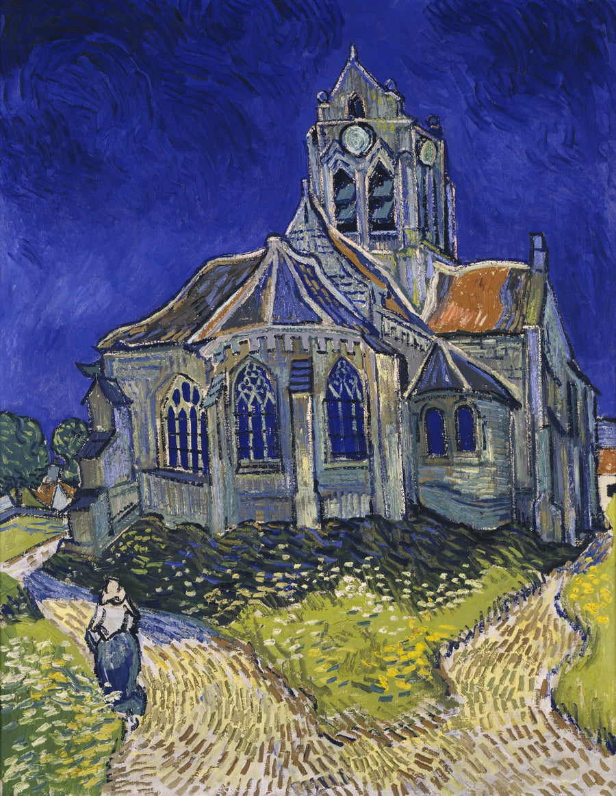 Auvers-sur-Oisen kirkko - Vincent van Gogh