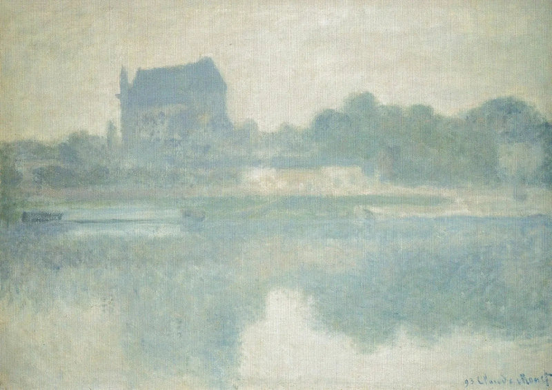 Vernonin kirkko, sumu - Claude Monet