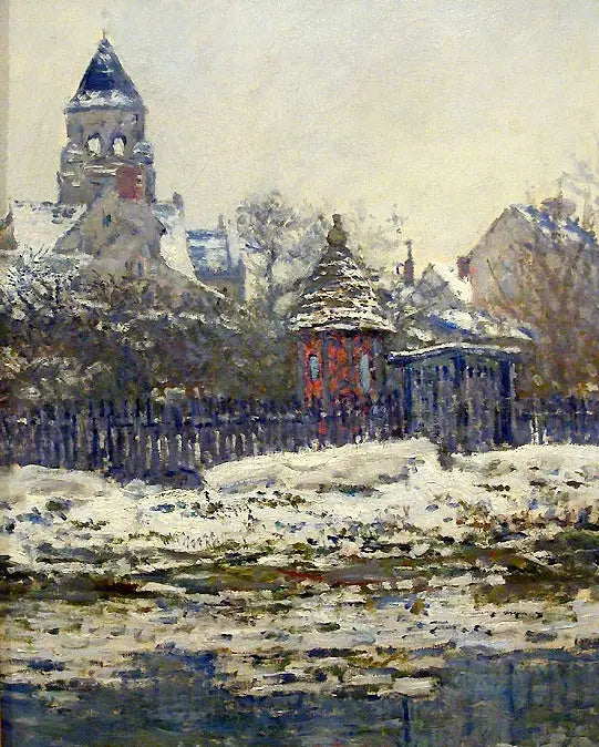 Vétheuilin kirkko - Claude Monet