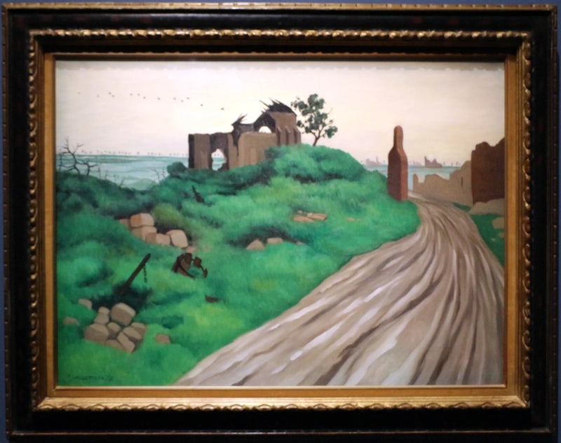 Hurlus-kirkko raunioina - Félix Vallotton