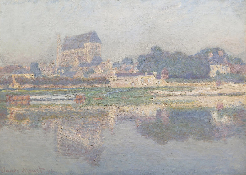Vernonin kirkko, aurinko W1387 - Claude Monet