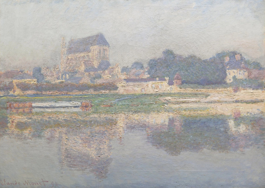 Vernonin kirkko, aurinko - Claude Monet