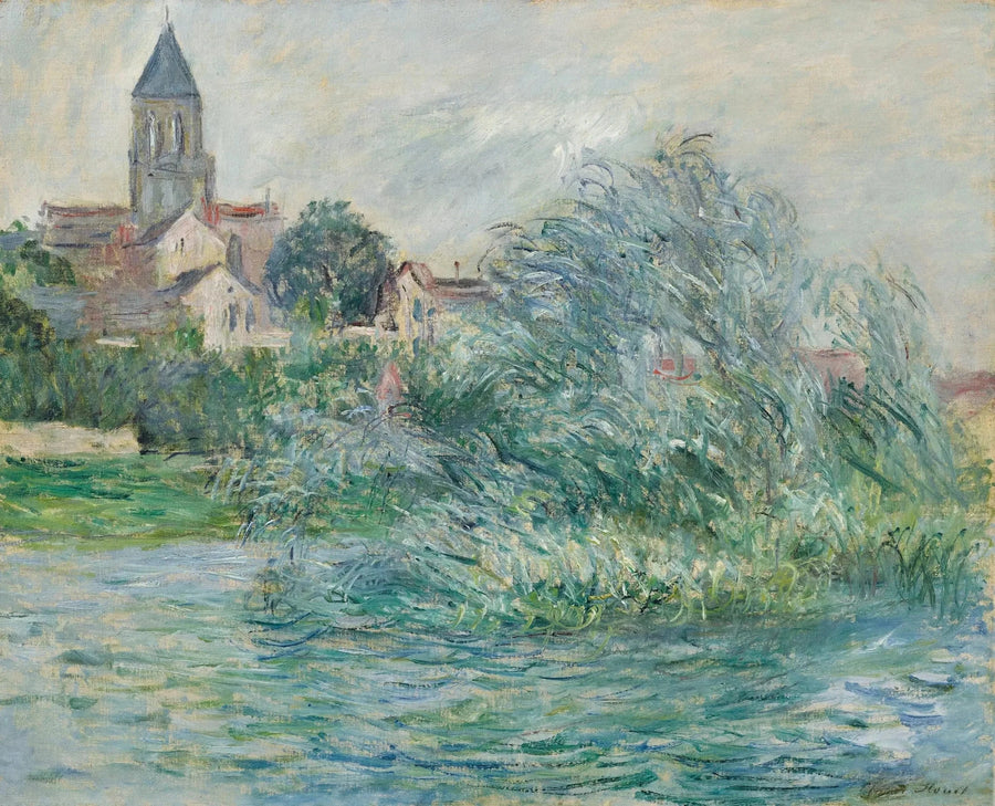 Kirkko Vétheuil W697 - Claude Monet