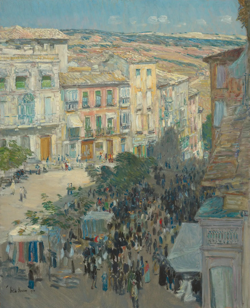 El Zocodover, Toledo, Espanja - Childe Hassam