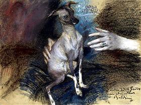 Elegantti koiran kanssa - Giovanni Boldini