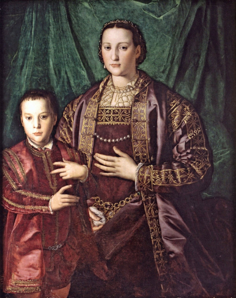 Eleonora di Toledo ja hänen poikansa Francesco - Bronzino