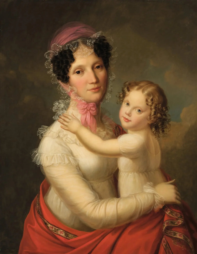 Eleonora Mayer, baroness zu Gravenegg ja hänen tyttärensä Isabella - François Gérard