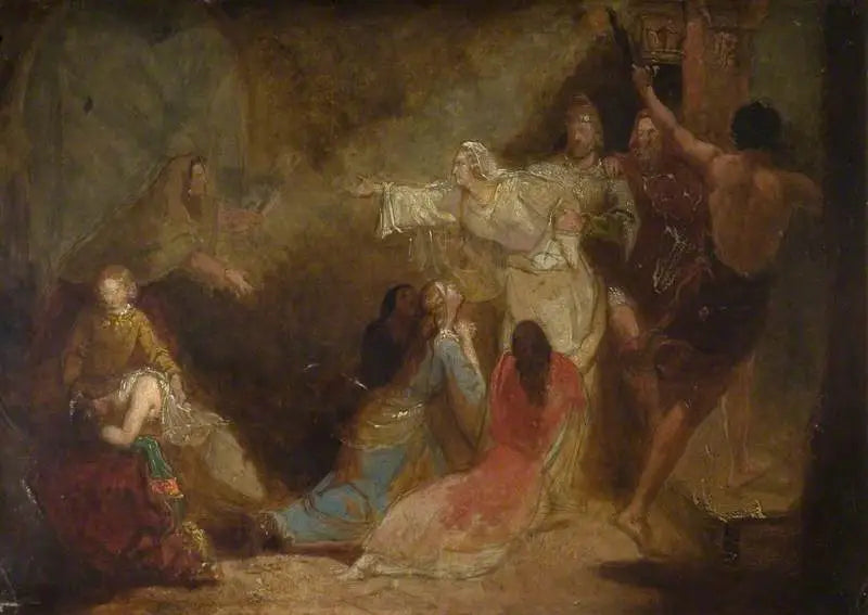 Elgiva siepattu arkkipiispa Odonin käskystä - John Everett Millais