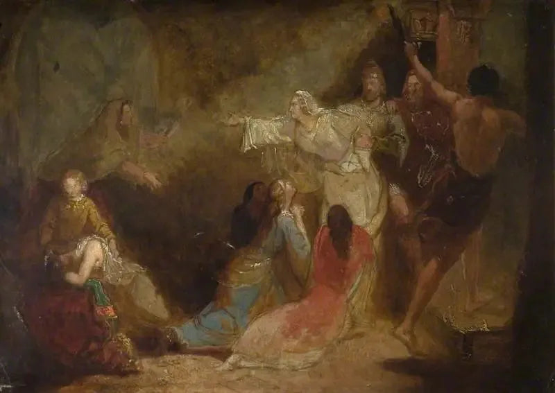 Elgiva siepattu arkkipiispa Odonin käskystä - John Everett Millais