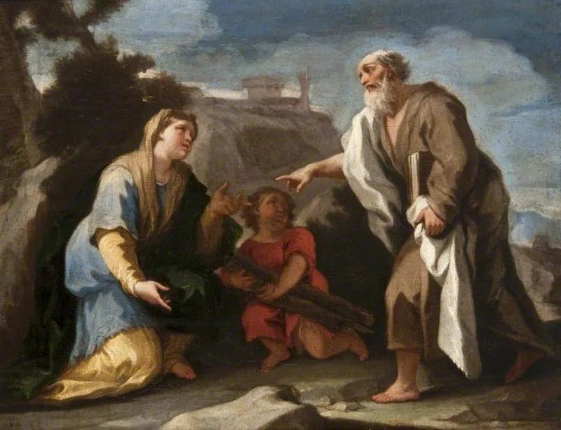 Élie ja Sareptan leski - Luca Giordano