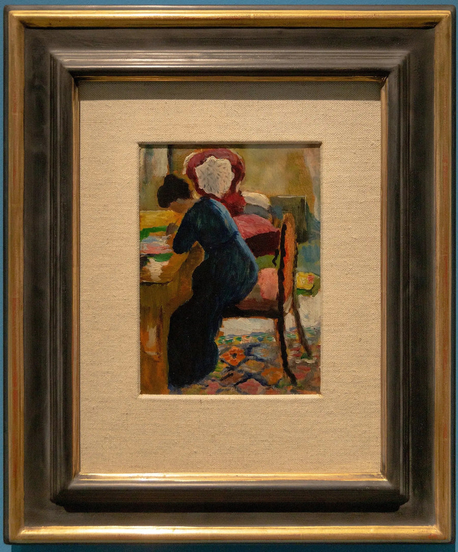 Élisabeth toimistossa - August Macke