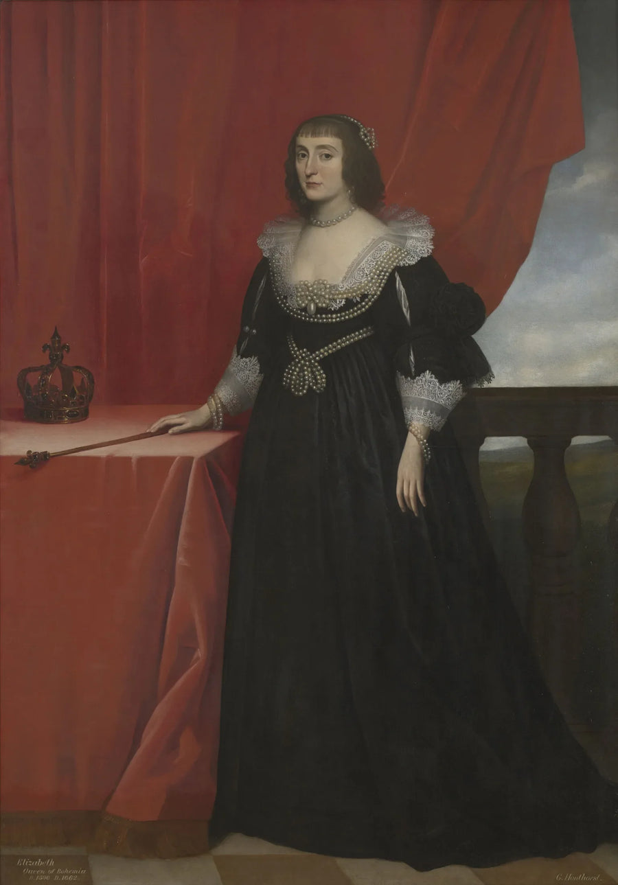Élisabeth, kuningatar Böömissä (1596–1662), "talven kuningatar" - Gerrit van Honthorst
