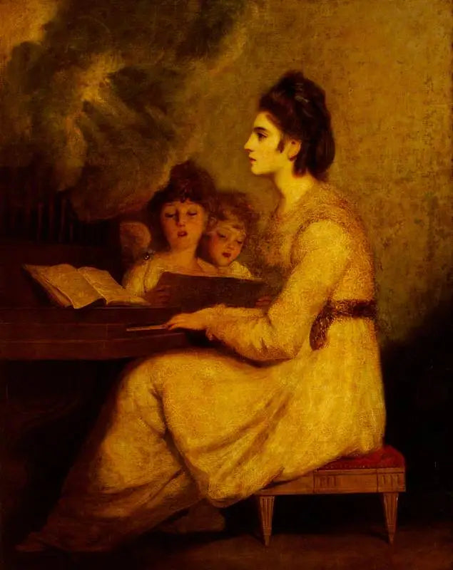 Elizabeth Linley (1754–1792) Mme Richard Brinsley Sheridan dans le rôle de Sainte Cécile - Joshua Reynolds - Alpha