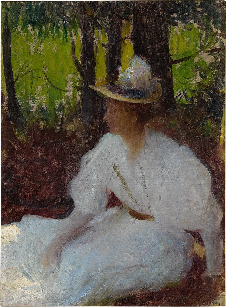 Ellen metsissä - Frank Weston Benson